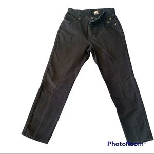 Vintage Harley straight leg jeans no stretch petite black riding